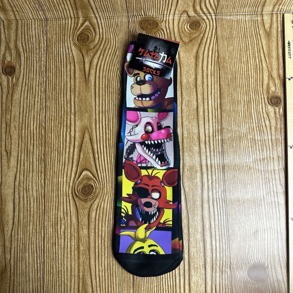 Five Night at Freddy’s Freddy Fazbear And Crew Crew Socks Unisex Midcalf FNaF‎
